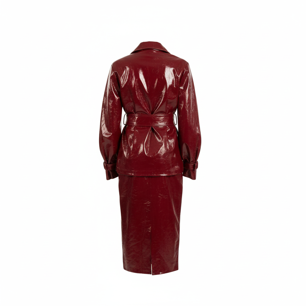 The Bordeaux Vernis Jacket
