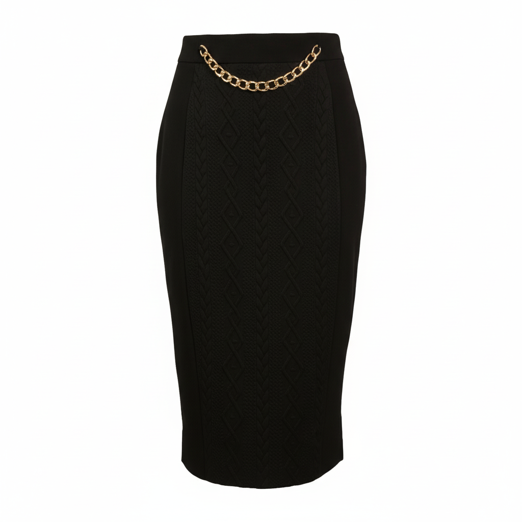 The Gilded Pencil Skirt