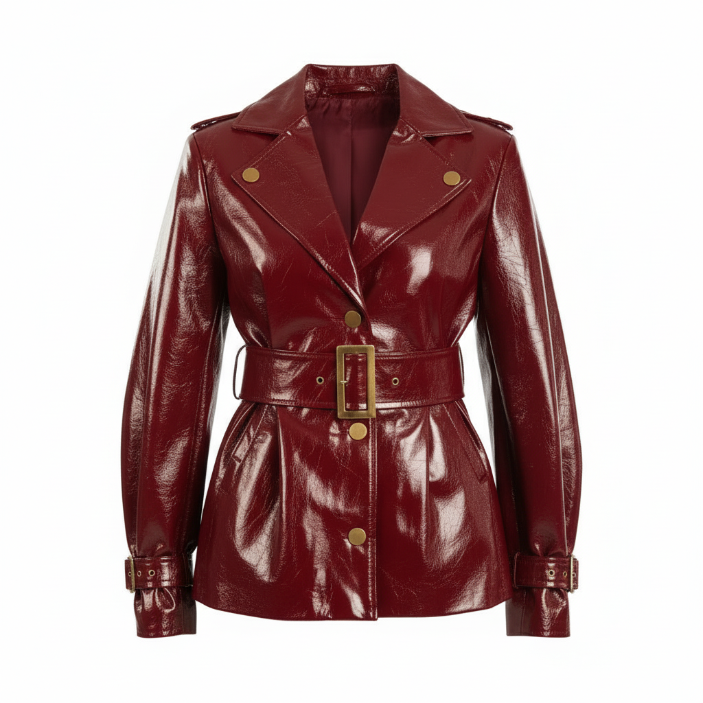 The Bordeaux Vernis Jacket