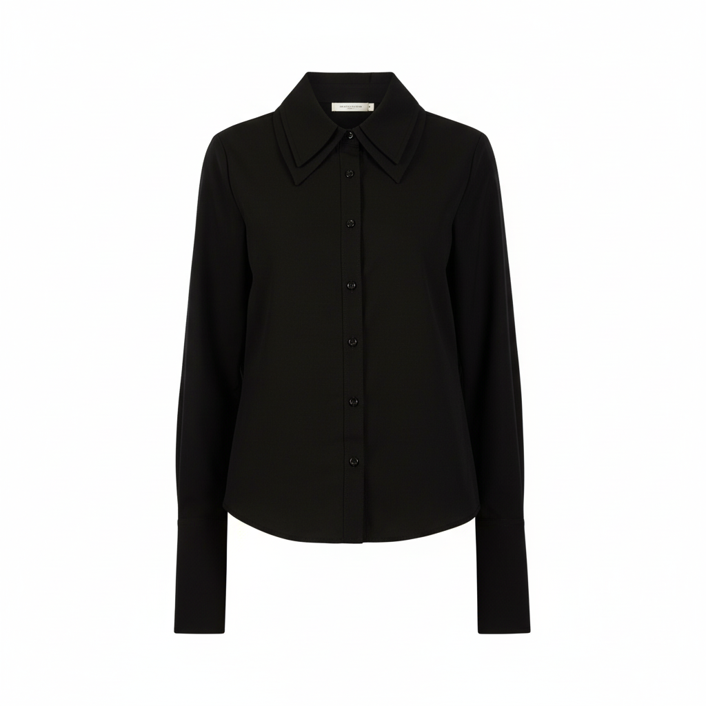The Obsidian Point-Collar Shirt