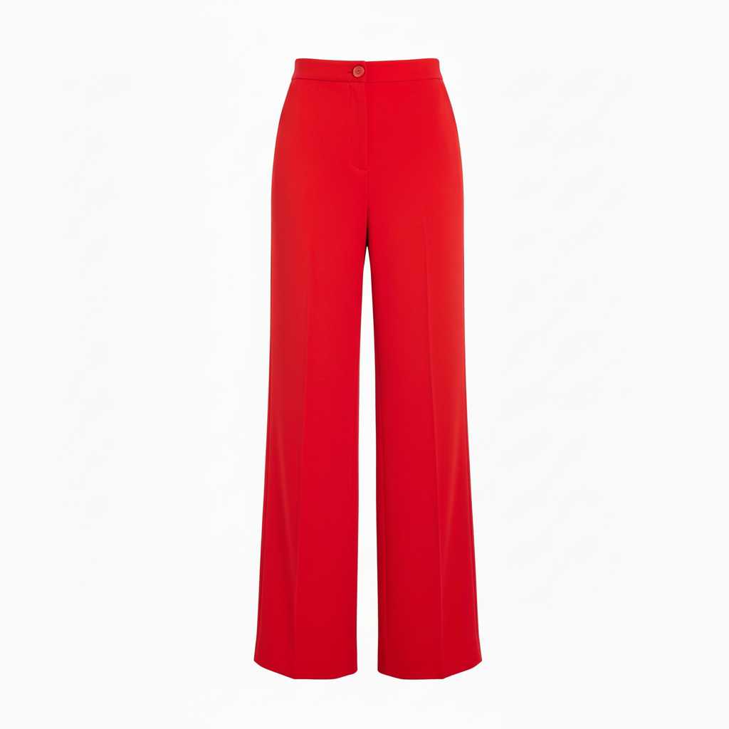The Vermilion Wide-Leg Trousers
