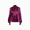 The Violette Satin Blouse