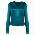The Jade Satin Blouse