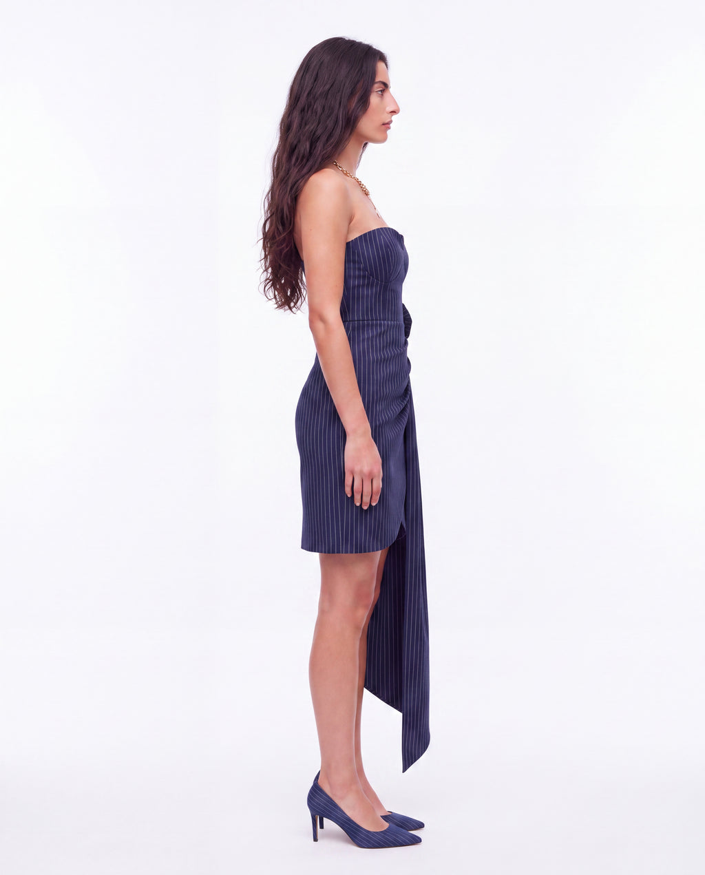 PINSTRIPE ROSE dress