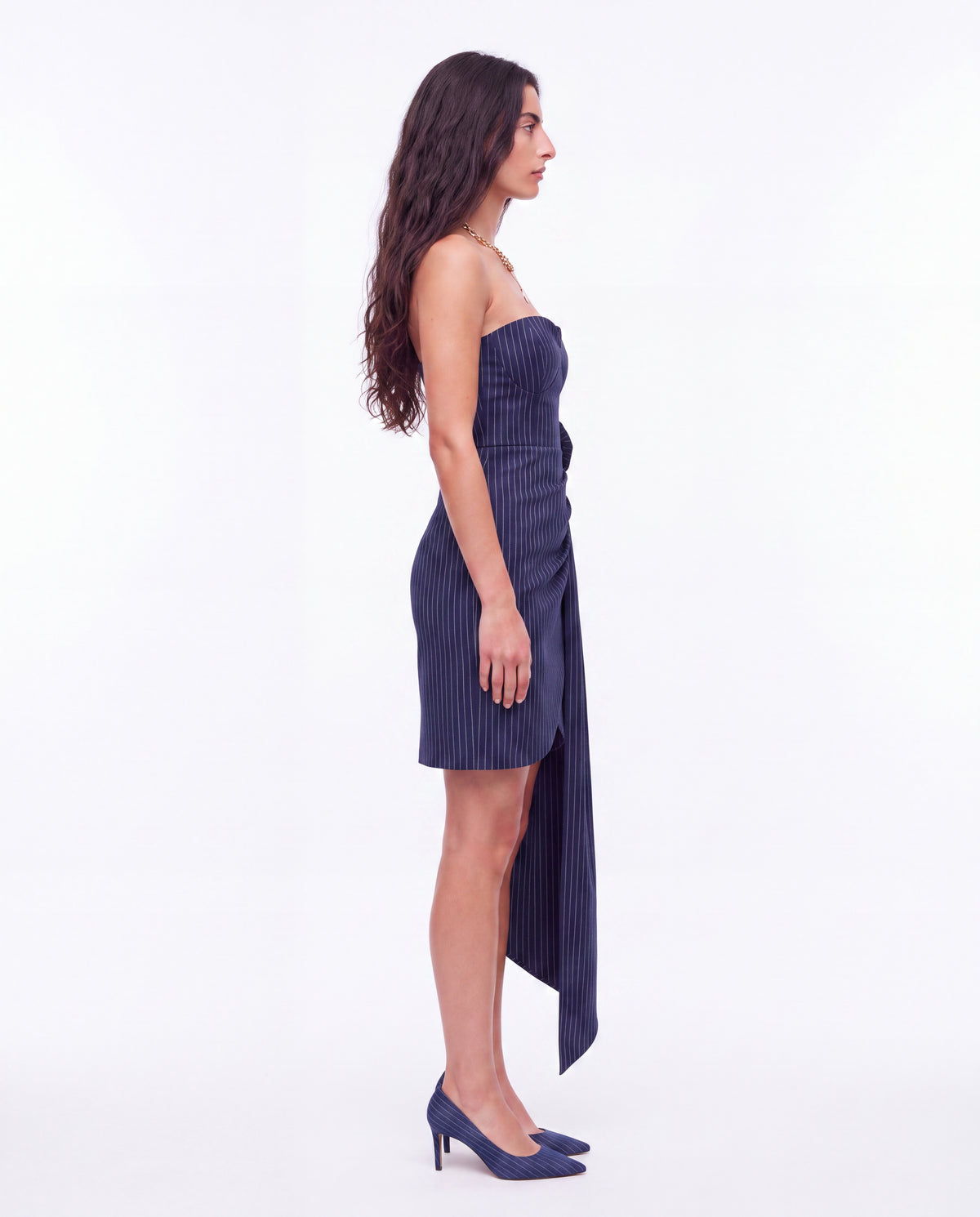 PINSTRIPE ROSE dress