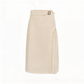 The Ivoire Contour Midi Skirt
